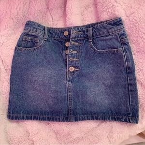 Denim jean skirt